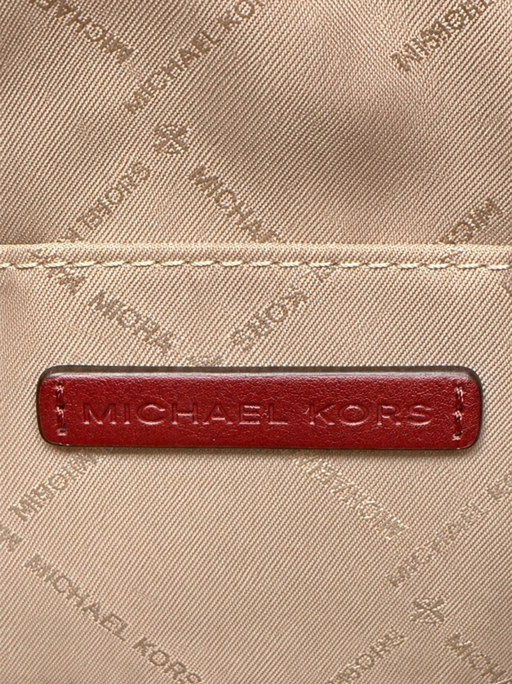 Michael Kors Thompson Extra-Small Distressed Convertible Satchel – Cherry - Picture 6 of 9
